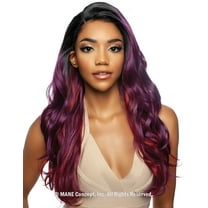 Mane Concept Brown Sugar Human Hair Blend Whole Lace Wig - BS406 (2 Dark Brown)