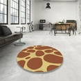thumbnail image 3 of Ahgly Company Indoor Rectangle Patterned Mahogany Brown Area Rugs, 7' x 9', 3 of 6