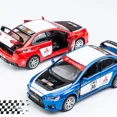 thumbnail image 3 of Scale 1/32 Lancer Evolution Metal Diecast Alloy Pull Back Sound Light Toys Cars Model Gift For Boys Child Kids Toy Vehicles, 3 of 7