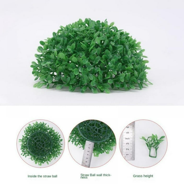 Zerone Plastic Plant Ball Decoration, Artificial Green Plant Decorative  Balls, Indoor Topiary Bowl Filler Greenery Balls Home Outdoor Wedding Party