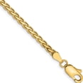 thumbnail image 1 of 14K Yellow Gold 2.8mm Flat Wheat Chain (7 X 2.8) Made In Peru fw085-7, 1 of 4