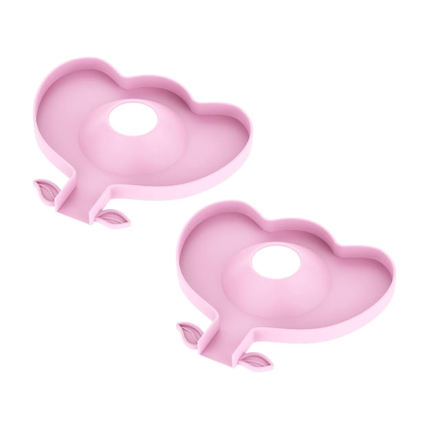 Oleegame 2PC Shower Soap Dish With Hook Silicone Sink Faucet Pad Drip Protector Splash Countertop Rubber Drying Mat Sink Splash Guard For Kitchen Bathroom Bar Countertop Protect Pink