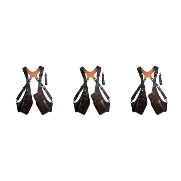 Cateissary Bolsa práctica y práctica con funda, correa ajustable, función antirrobo, bolsas con funda para hombro, marrón oscuro Type1 NO1