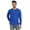Blue, variant on Men's Cotton Long Sleeve T-shirt Basic Crew Neck Shirt