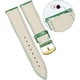 thumbnail image 3 of Genuine Leather Replacement Watch Band Multicolor Waterproof for Men Women, G-Green (14mm), 3 of 5