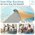 thumbnail image 6 of Mid-Century Modern Abstract Area Rug, Colorful Washable Low-Pile Decorative Carpet for Entryway Home Office,5'x8',Blue, 6 of 7