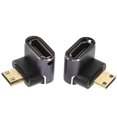 thumbnail image 1 of 2pcs Video Connector 90 Degree Projector Connector Tv Receiver Video Connector, 1 of 8