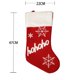 thumbnail image 4 of Paquete de 4 calcetines de Navidad decorativos personalizados copo de nieve bendiciones monograma kit de calcetín para árbol de Navidad chimenea decoración colgante fiesta decoraciones regalos para n JAMW Sencillez, 4 of 5