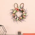 thumbnail image 5 of TOPRenddon Easter Wreath Decorations, with Eggs, Spring Artificial Flowers, Led-Light String, Front Door Outside Porch Decor for The Home, 5 of 8