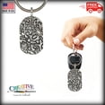thumbnail image 3 of Kindred Spirits Dog Keychain, Pets, Animal Loves, Paw Prints, Key Fob, Key Ring, Keys, Zipper Pull, Luggage Tag, Backpack, Pewter, Over 300 Keychains Designs, Handmade in the USA A1105KC, 3 of 7