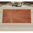 thumbnail image 1 of Abstract Art Decorative Rug, Vortex Design with Fireworks Celebration Inspired Concentric Stripes, Quality Carpet for Bedroom Dorm and Living Room, 6 Sizes, Burnt Sienna, by Ambesonne, 1 of 1