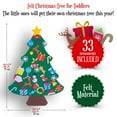 thumbnail image 3 of Felt Christmas Tree for Toddlers - 37.5 x 27.5 Inches DIY Felt Christmas Tree for Kids with 33 Ornaments - Kids Christmas Tree Wall Hanging Home Decoration, 3 of 6
