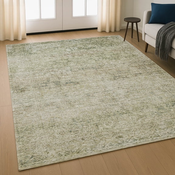 Addison Rugs Mayfield Premium Machine Washable Traditional Global Sage Rectangle Rug, 10' X 14' Machine Washable Traditional Global Sage Oversized Sherpa Throw Blanket