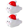 thumbnail image 2 of YAOMOBB Long-lasting Christmas Ornament Add Holiday Cheer with 2Pcs Christmas Bear Ornament Mini Cartoon Santa Claus Snowman Tree Gift Box Solid Resin Desktop Decorations, 2 of 6