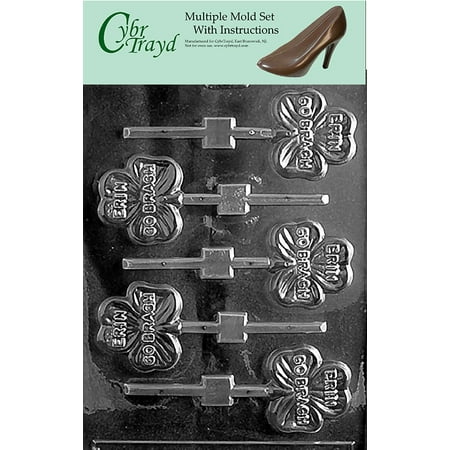 

Erin Go Bragh Chocolate Candy Mold with Exclusive Cybrtrayd Copyrighted Molding Instructions Pack of 3
