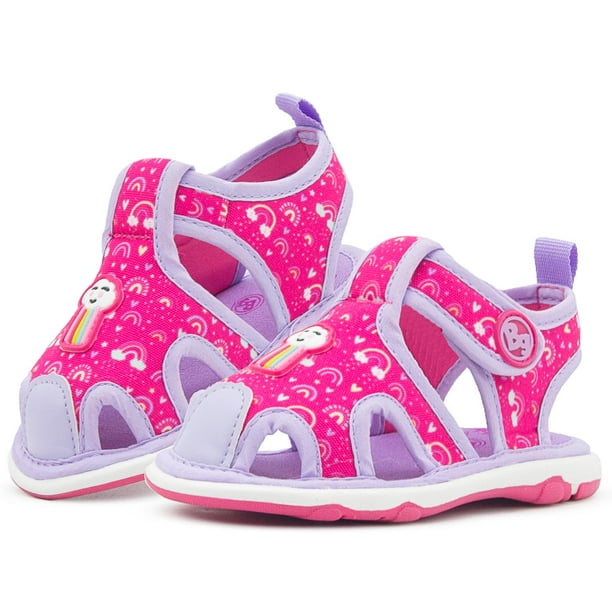 Sandalia Chancla Bubble Gummers Para Niña Con Sonido Marino fucsia 15