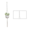 thumbnail image 3 of Support de Pot de Fleurs Intérieur Extérieur Panier Suspendu Corde en Coton Support de Pot de Plante, 3 of 8