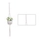 thumbnail image 1 of Advancent Cestas colgantes 100 hechas a mano, soporte para plantas, macramé, colgador de plantas, maceta para colgar en la pared interior, soporte para Jardín y Patio No.11 Advancent HA001777-11, 1 of 1