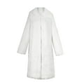 thumbnail image 5 of Elvqul Jackets Men Big and Tall Fleece Sports Plain Coat Long Sleeve White Clothing Comfy Anorak Shirt, 5 of 9