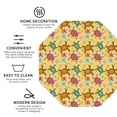 thumbnail image 4 of Kll Octagon Drink Coasters Set Of 4,Pu Leather Absorbent Coasters Set Decorative Coffee Cup Coasters Housewarming Gift For Home Decor-Sea And Sand, 4 of 9