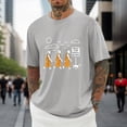 thumbnail image 2 of IWRICH Walk for Peace Monks Journey T-Shirt for Men White Short Sleeve Tshirts Crew Neck Loose Fit Oversize Big and Tall Tops Light Gray XXS, 2 of 4