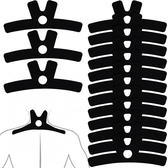 XIRQI 15Pcs Precut Kinesiology Tape for Neck,Breathable Sweatproof Muscle Tape Elastic Athletic Sports Strips for Neck and Shoulder Support
