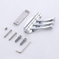 thumbnail image 5 of Gancho plegable para toallas de níquel cepillado, gancho giratorio de 3 brazos de metal simple en ángulo, gancho flexible para bata, gancho de pared para ahorro de espacio para baño RV, 5 of 5