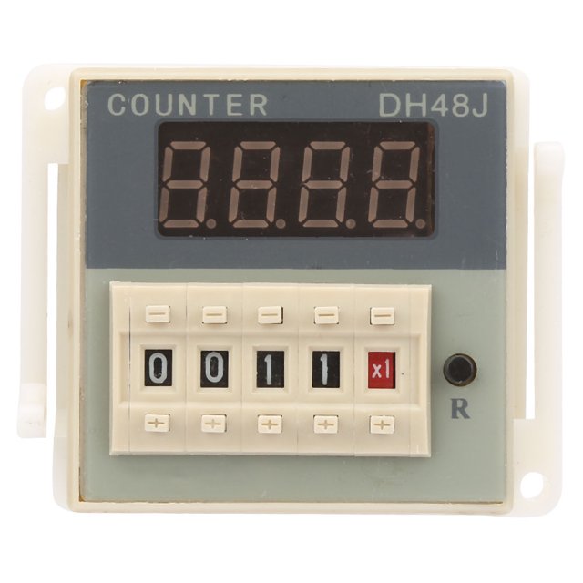 LCD Counter Relay, Coque de contre-Impact Numérique à Application Large avec Couvercle Transparent pour Mécatronique pour Contrôle Automatique pour
