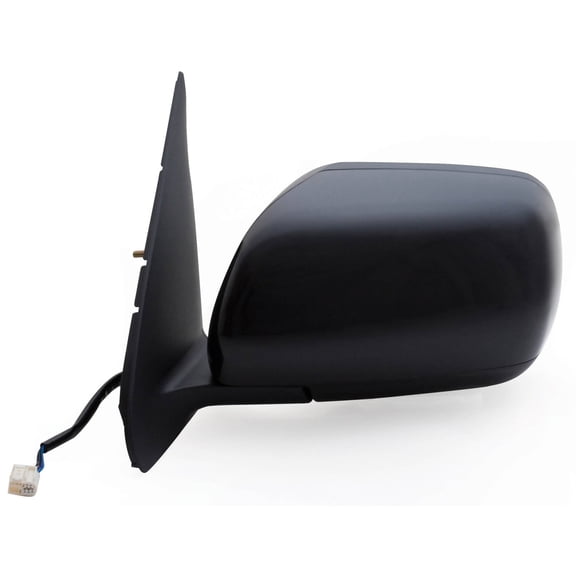 69016S - Fit System Driver Side Mirror for 06-13 Suzuki Grand Vitara, black, PTM cover, foldaway, Heated Power