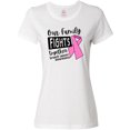 thumbnail image 3 of Inktastic Our Family Fights Together Breast Cancer Awareness Women's T-Shirt, 3 of 5