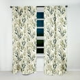 thumbnail image 2 of Designart "Leaves In Tranquil Arrangement" Plants Blackout Curtain Single Panel, 2 of 4