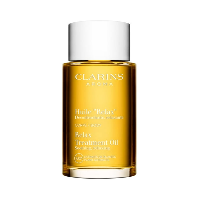 Aceite de tratamiento corporal Clarins Relax 100% con extractos vegetales