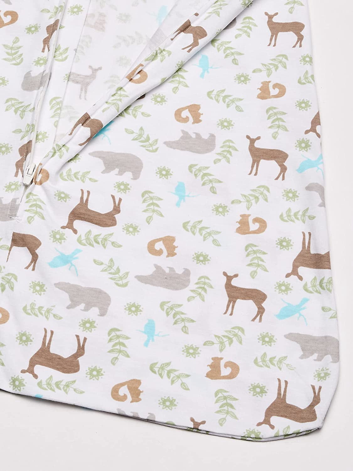 Touched by Nature Baby Boy Organic Cotton Sleeveless Wearable Sleeping Bag, Sack, Blanket, Forest, 6-12 Months