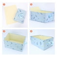 thumbnail image 3 of Unique Bargains Fabric Storage Cube Storage Bin Storage Basket Blue 19.5*13.5*9in, 3 of 7