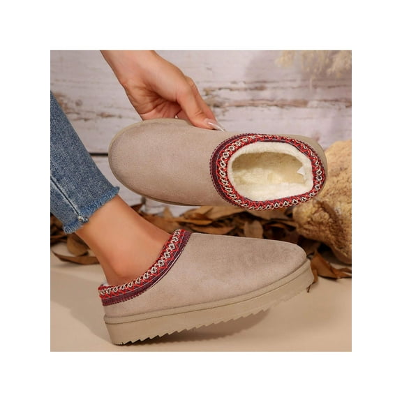 Women’s Fashion Classic Snow Boots - Thickened Flat, Warm Winter Outdoor Anti-Slip