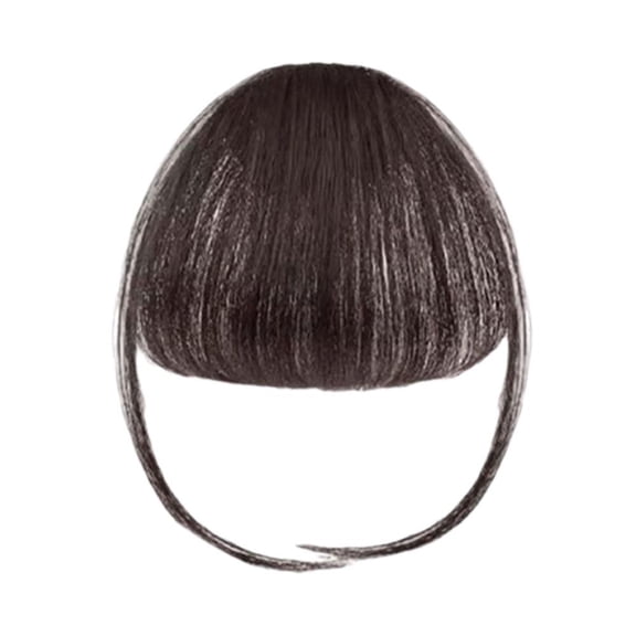 Funny Dog Wig for Small Dogs & Cats - Brown Bob Haircut with Bangs - Trimmable Pet Costume for Halloween, Christmas, Parties