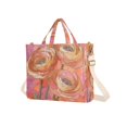 thumbnail image 7 of FORMRS Womens Corduroy Tote Bag Crossbody Shoulder Handbag with Pocket, Abstract Pink Flowers, 7 of 7