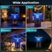 Costway Fly Trap with Light, Rechargeable Electric Bug Catcher & Killer with LED Lantern