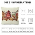 thumbnail image 5 of COMIO Gingerbread Cafe Lumbar Throw Pillow Cover, Winter Xmas Holiday Cushion Case Decoration for Sofa Couch, 5 of 5