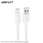 C18-04 USB-A to USB-C braid charging data cable