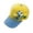 hat 65#Yellow, variant on oqasdz Kids Baseball Cap Cartoon Dinosaur Embroidery Adjustable Size UPF 50 Sun Hat for Toddler Sports Hats Casual Outdoor