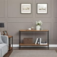 thumbnail image 6 of Pemberly Row Wood Console Table with Storage Shelf in Oak Brown, 6 of 6