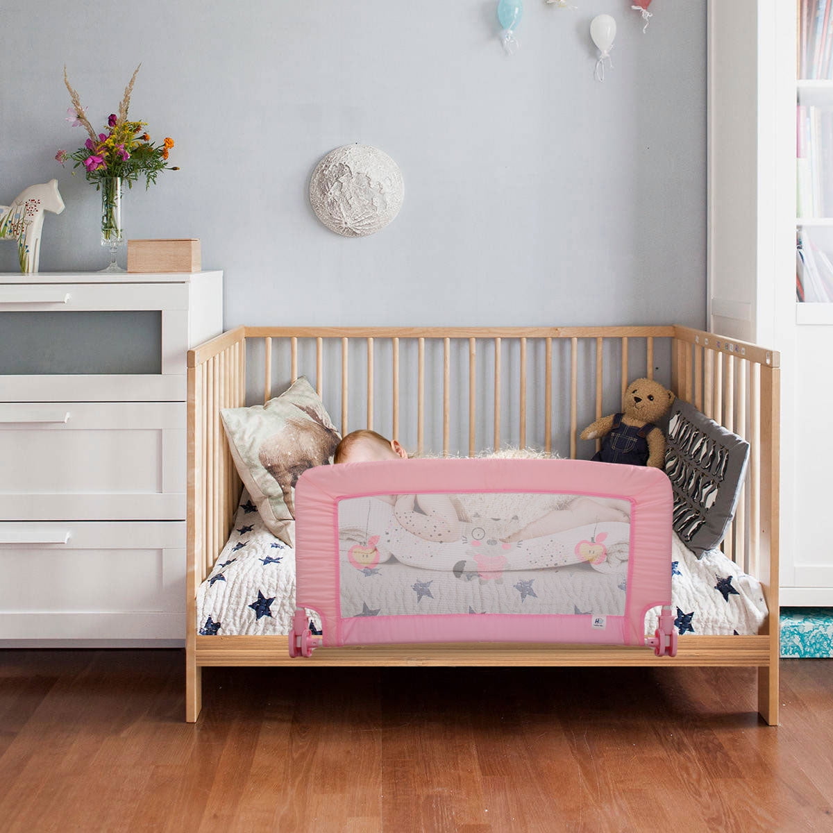 bed rail for crib mattress