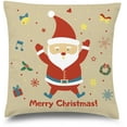 thumbnail image 1 of Awkward Styles Christmas Pillow Covers Christmas Home Decor Throw Cushion Case Merry Xmas Santa Decorative Pillow, 1 of 2
