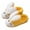 Yellow, variant on Otqutp Little Kid Soft Bottom Sneakers Kids Children's Boys Girls Cartoon Furry Shoes Indoor Home Warm Cotton Slippers for 4 to 11 Years