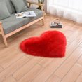 thumbnail image 4 of LCXmlly Pencil Bag Strong Water Absorption Rug Mat Love Heart Shape NonSlip Acrylic Fluffy Carpet, 4 of 6
