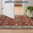 thumbnail image 6 of Garvee 5'x7' Vintage Floral Area Rug Oriental Distressed Carpet, Washable Non Slip Boho Rug for Living Room Bedroom Dining Room, Blue Red, 6 of 8