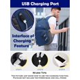 thumbnail image 4 of Mochila ProeTrade para portátil universitario y viajes de 15.6 pulgadas, azul, 4 of 6
