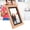 Brown - US Plug, variant on Riousery 7" Wooden Digital Picture Frame (17.78 cm), Auto Rotate Smart Electronic Photo Album with Remote Control, 1024x600 IPS HD Display, ABS & Peach Wood - UK Plug