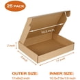 thumbnail image 2 of 1182 inches mailing cardboard box bulk pack of 25 brown, with label lock corner top mailing box, for packaging small businesses, medium cardboard gift box for packaging mailing gifts, 2 of 3